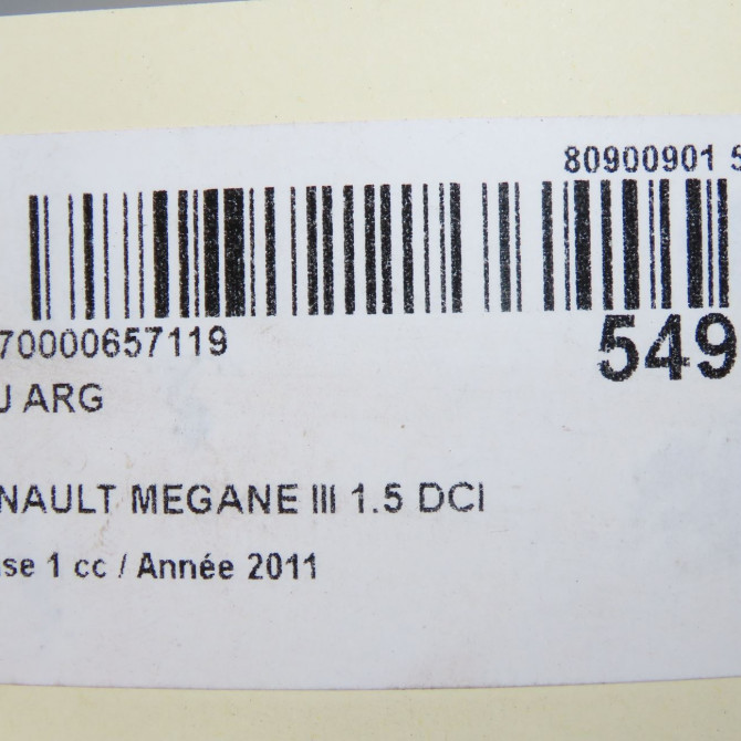 Feu arrière gauche occasion RENAULT MEGANE III Phase 1 11-2008->01-2012 1.5 DCI 110ch 265550007R 6