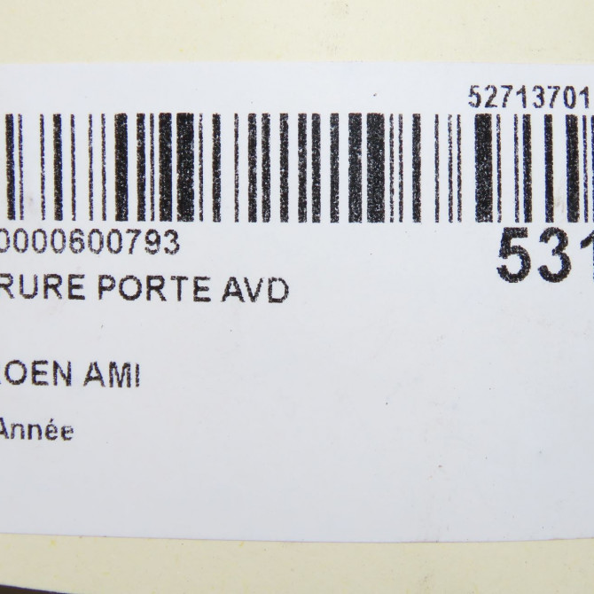 Serrure porte avd occasion CITROEN 9848255380 4