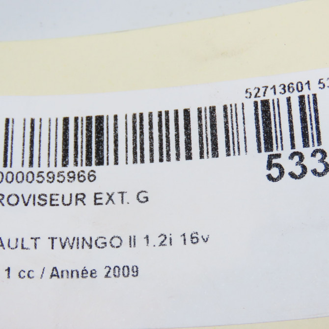 Retroviseur exterieur gauche occasion RENAULT TWINGO II Phase 1 06-2007->11-2011 1.2i 16v 75ch 7701067332 5