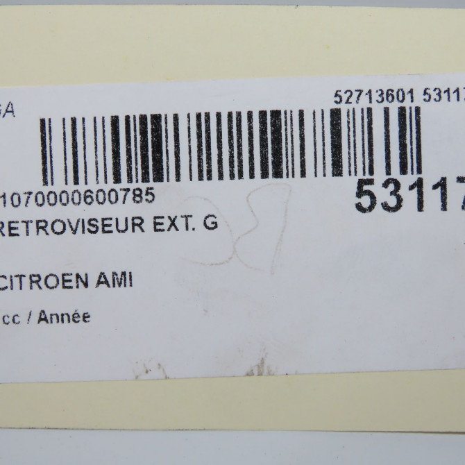 Retroviseur exterieur gauche occasion CITROEN 98560293XT 3