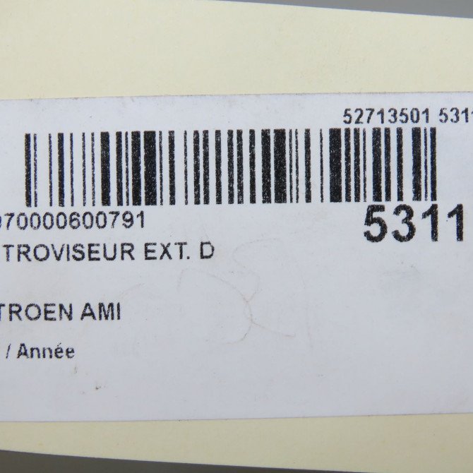 Retroviseur exterieur manuel droit occasion CITROEN 98560293XT 3