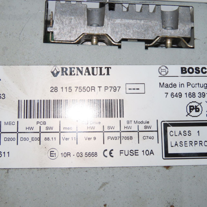 Autoradio occasion RENAULT MEGANE III Phase 1 11-2008->01-2012 1.5 DCI 110ch 281152936R 4