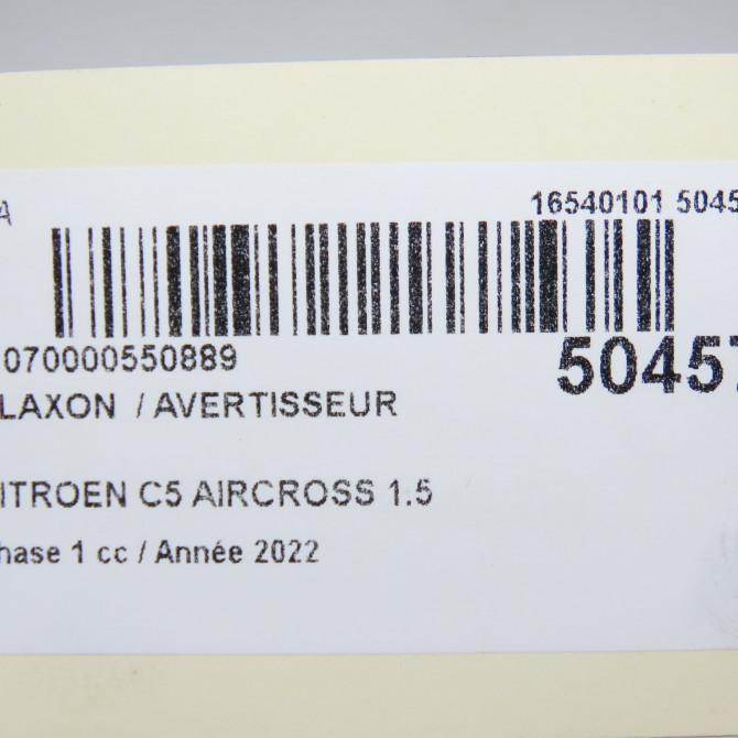 Klaxon  / avertisseur occasion  9815870780 6