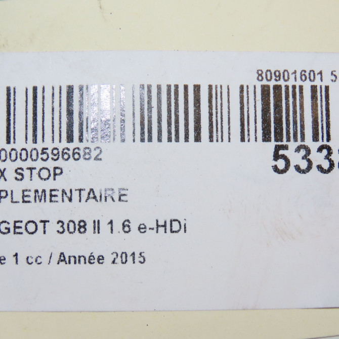 Feux stop supplementaire occasion PEUGEOT 308 II 308 II Phase 1 2013-06-01->2017-08-31 1.6 e-HDi 115ch 6351LX 5