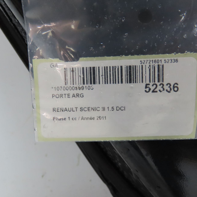 Porte arrière gauche occasion RENAULT SCENIC III Phase 1 04-2009->11-2011 1.5 DCI 110ch 821017991R 4