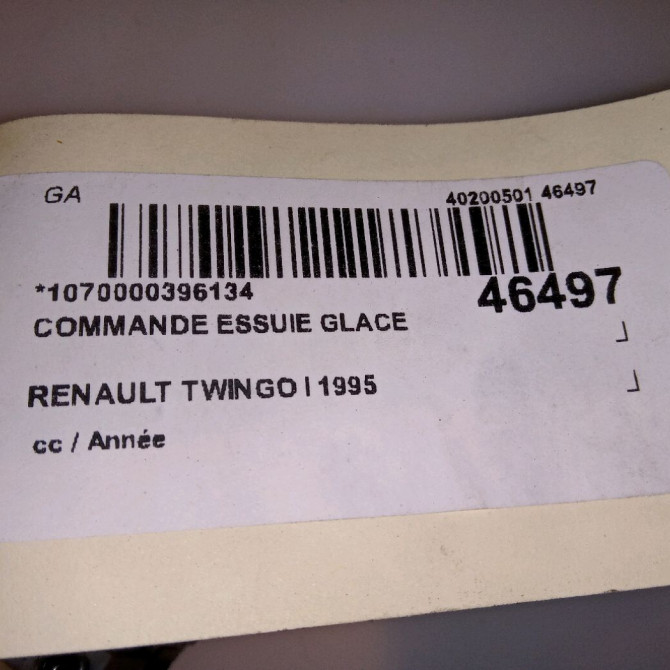 Commande essuie glace occasion RENAULT TWINGO I Phase 1 04-1993->08-1998 1.2i 55ch 7700832722 4