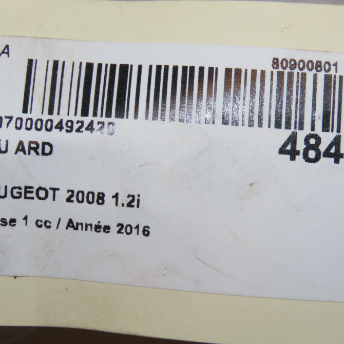 Feu arrière droit occasion PEUGEOT 2008 Phase 1 01-2013->... 1.2i PURETECH 110ch 9678074380 4