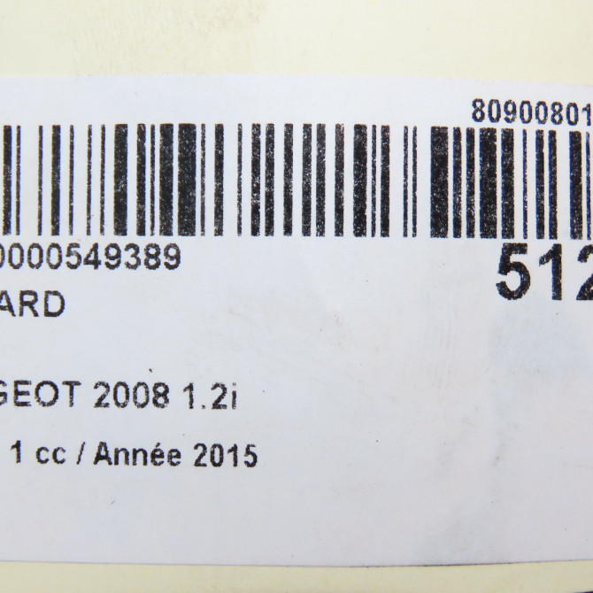 Feu arrière droit occasion PEUGEOT 2008 Phase 1 01-2013->... 1.2i PURETECH 110ch 9678074380 5