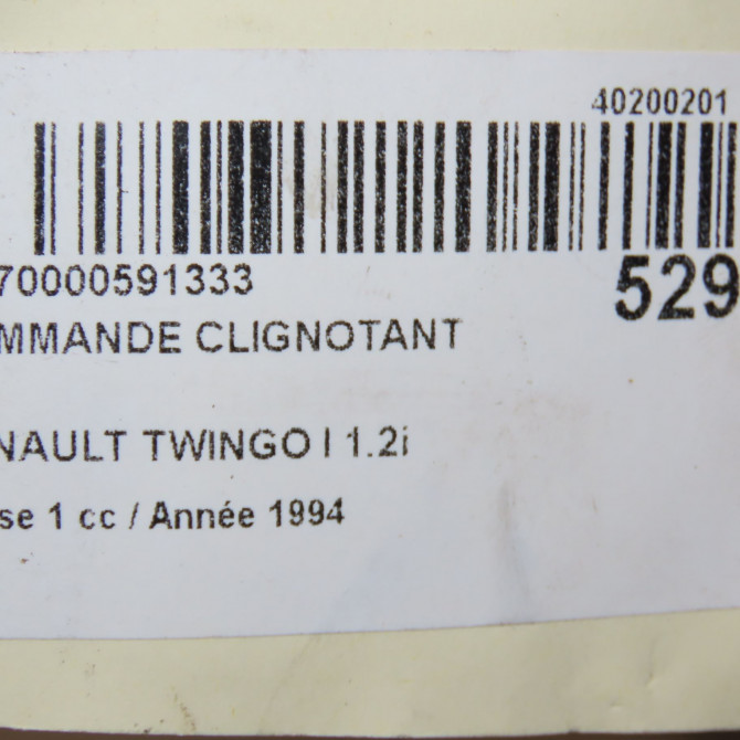 Commande clignotant occasion RENAULT TWINGO I Phase 1 04-1993->08-1998 1.2i 55ch 7700839681 7