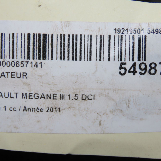 Radiateur occasion RENAULT MEGANE III Phase 1 11-2008->01-2012 1.5 DCI 110ch 214105150R 5