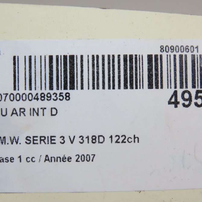 Feu arrière intérieur droit occasion B.M.W. SERIE 3 V Phase 1 03-2005->09-2008 318D 122ch 63216937460 5