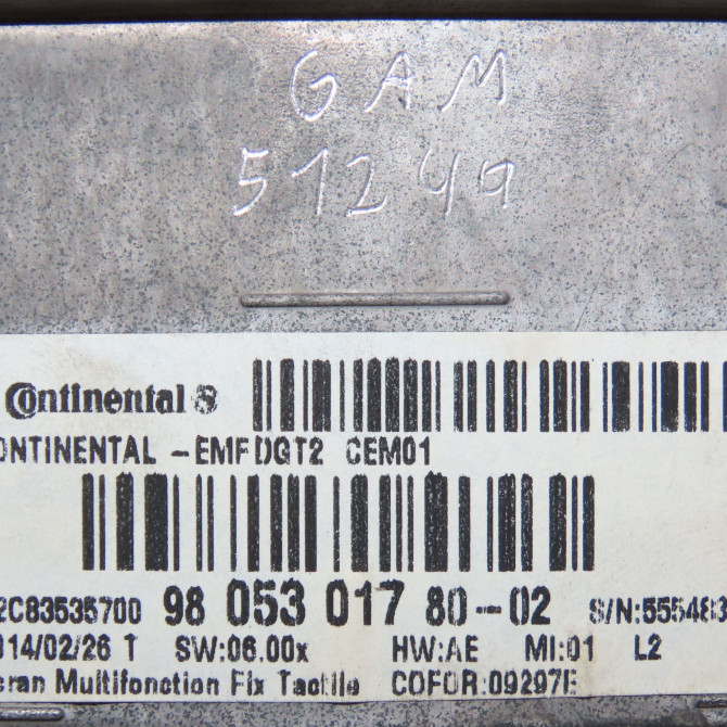 Autoradio occasion PEUGEOT 2008 Phase 1 01-2013->... 1.6 E-HDI 115ch 1613488680 7