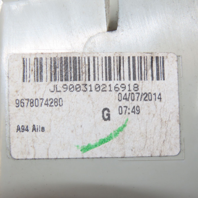 Feu arrière gauche occasion PEUGEOT 2008 Phase 1 01-2013->... 1.6 E-HDI 92ch 9678074280 5