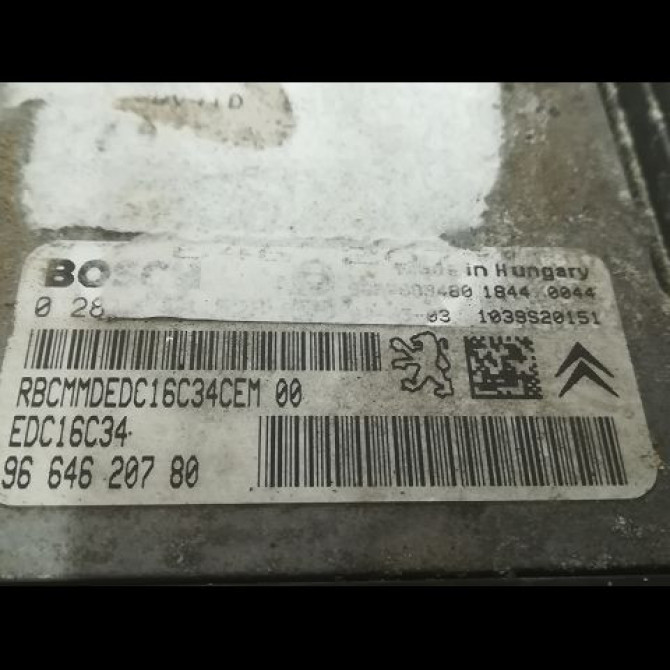 Calculateur moteur occasion PEUGEOT 206 Phase 2 02-2003->02-2009 1.4 HDI 70ch 1940WA 2