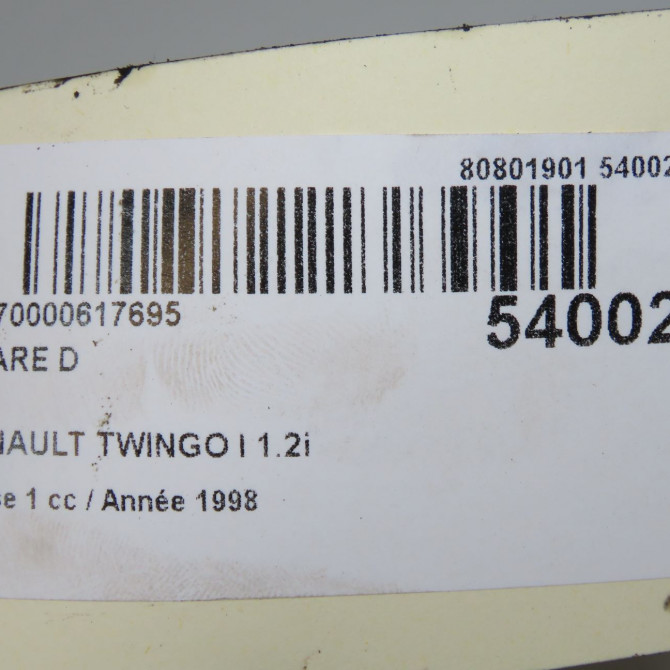 Phare droit occasion RENAULT TWINGO I Phase 1 04-1993->08-1998 1.2i 60ch 7701040499 7