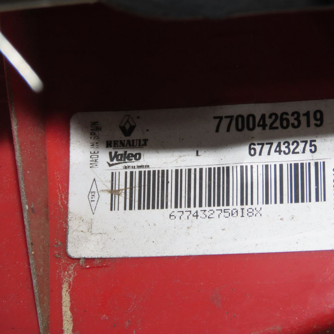 Feu arrière gauche occasion RENAULT TWINGO I Phase 1 04-1993->08-1998 1.2i 60ch 7701036397 4