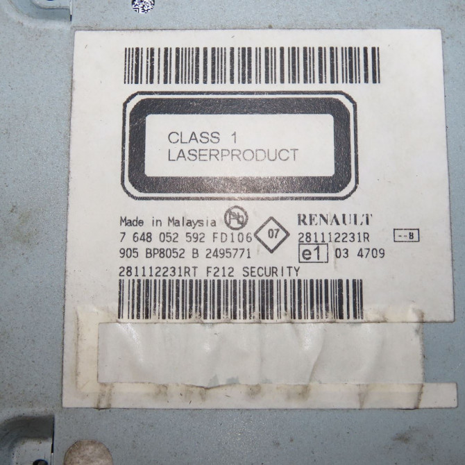 Autoradio occasion DACIA SANDERO I Phase 1 06-2008->10-2012 1.5 DCI 90ch 281112231R 4