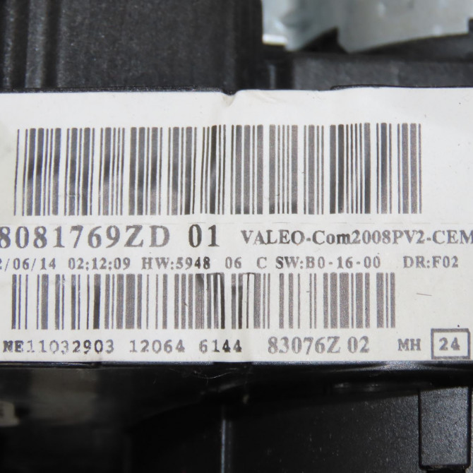 Bloc commodos occasion PEUGEOT 2008 Phase 1 01-2013->... 1.2i PURETECH 110ch 98081769ZD 5