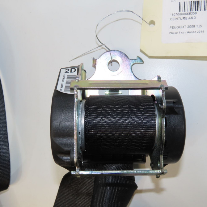 Ceinture arrière droite occasion PEUGEOT 2008 Phase 1 01-2013->... 1.2i PURETECH 110ch 2