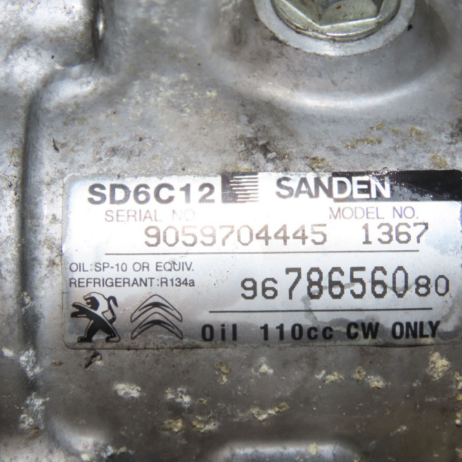 Compresseur air conditionne occasion PEUGEOT 2008 Phase 1 01-2013->... 1.2i PURETECH 110ch 9815198580 7