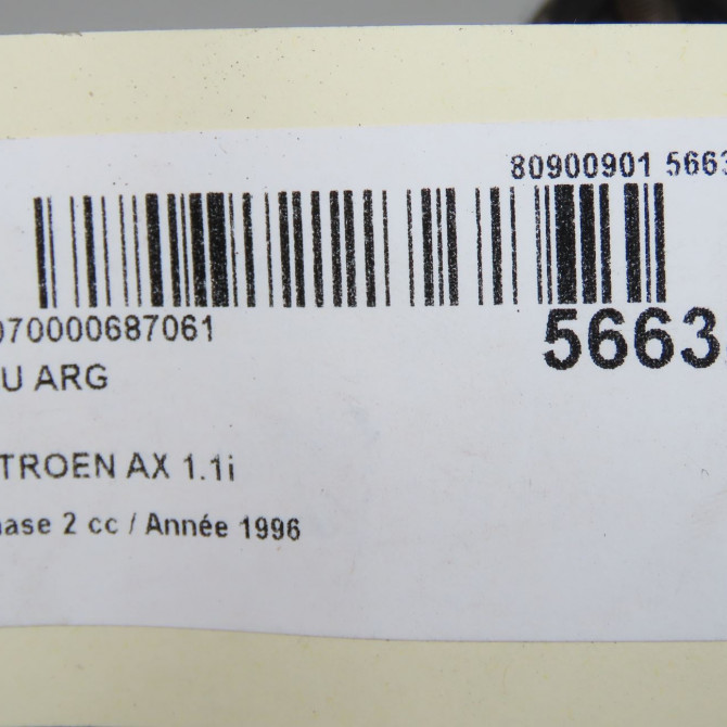 Feu arrière gauche occasion CITROEN AX Phase 2 07-1991->06-1998 1.1i 95659631 5