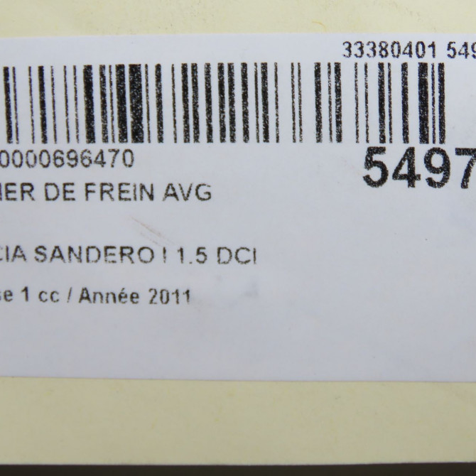 Etrier de frein avant gauche occasion DACIA SANDERO I Phase 1 06-2008->10-2012 1.5 DCI 90ch 7701201769 6