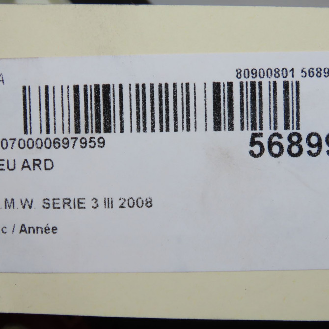 Feu arrière droit occasion B.M.W. SERIE 3 III 63216937458 5