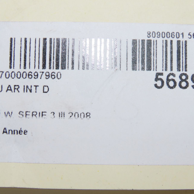 Feu arrière intérieur droit occasion B.M.W. SERIE 3 III 63216937460 5