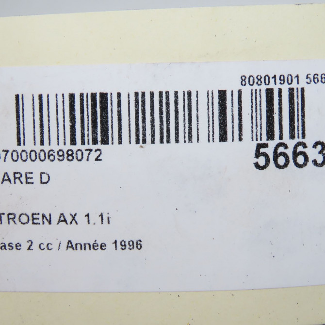 Phare droit occasion CITROEN AX Phase 2 07-1991->06-1998 1.1i 95625003 4