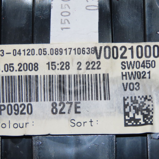 Compteur occasion SEAT LEON II Phase 2 05-2009->09-2012 1.6 TDI 105ch 1P0920927D000 4