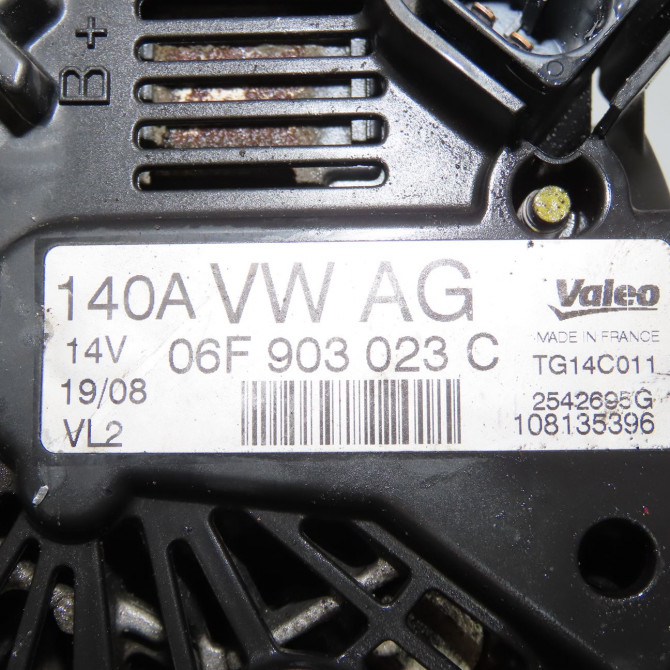 Alternateur occasion SEAT LEON II Phase 2 05-2009->09-2012 1.6 TDI 105ch 6F903023F 6