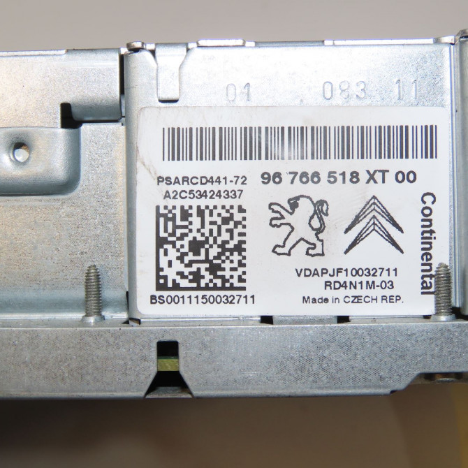 Autoradio occasion CITROEN C3 II Phase 1 11-2009->02-2013 1.4 HDi 70ch 16077504XT 4