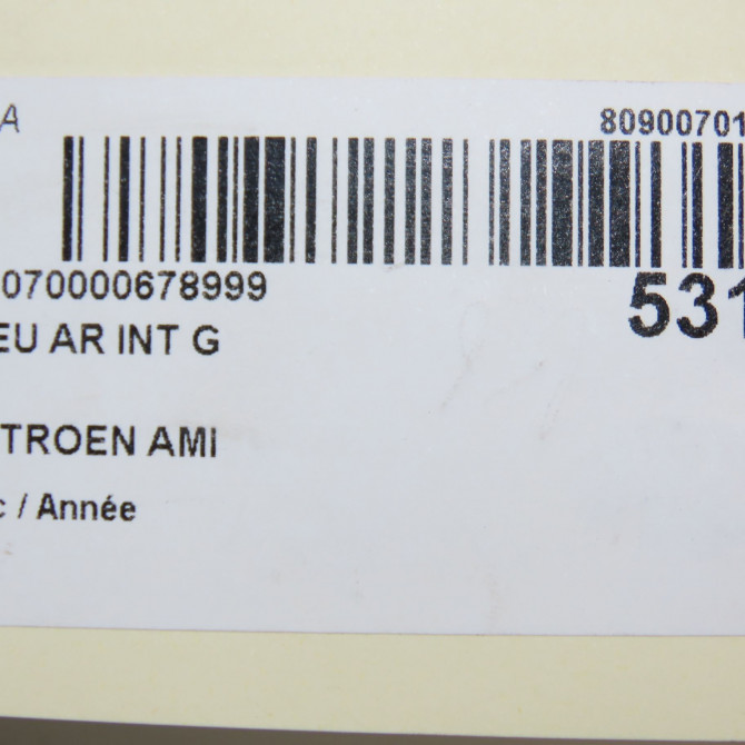 Feu arrière interieur gauche occasion CITROEN 5