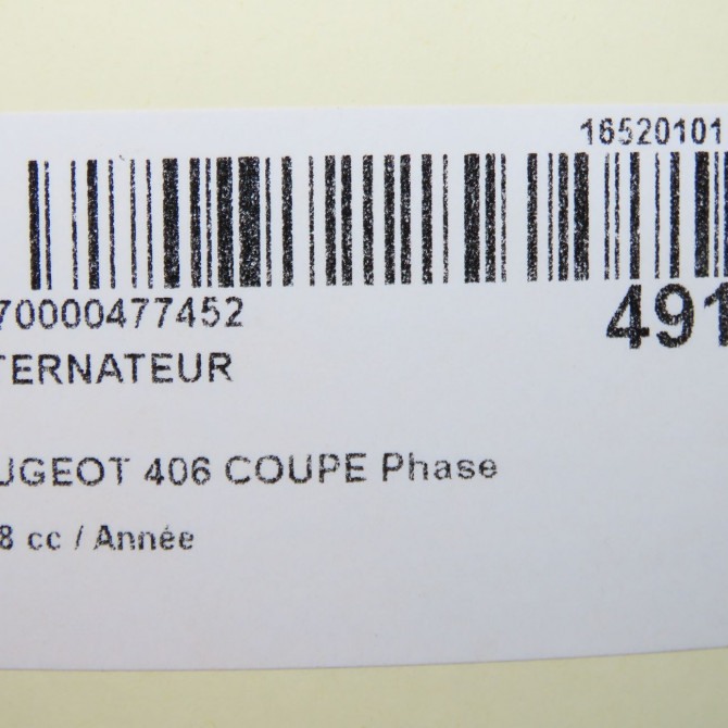 Alternateur occasion PEUGEOT 406 COUPE Phase 1 05-1997->12-2004 5705FZ 7