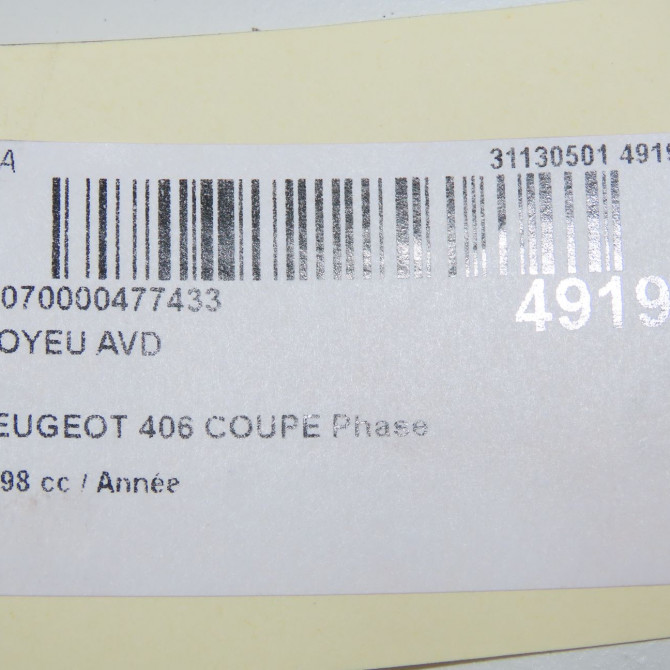 Moyeu avd occasion PEUGEOT 406 COUPE Phase 1 05-1997->12-2004 330785 6