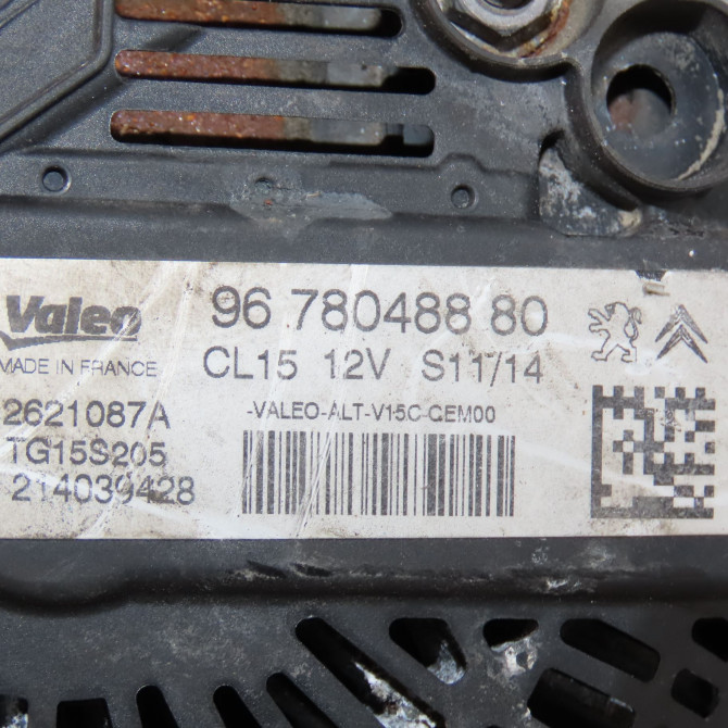 Alternateur occasion CITROEN C3 II Phase 2 03-2013->12-2016 1.4 HDi 70ch 9678048880 7