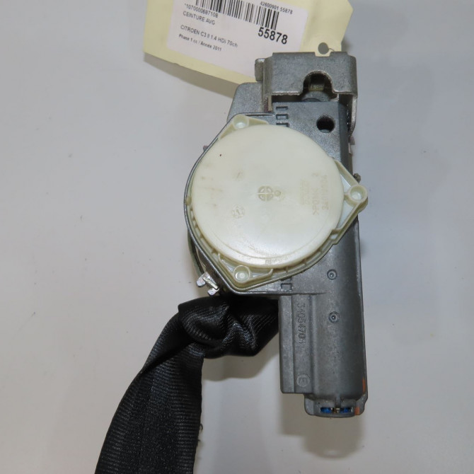 Ceinture avant gauche occasion CITROEN C3 II Phase 1 11-2009->02-2013 1.4 HDi 70ch 96771569XX 4
