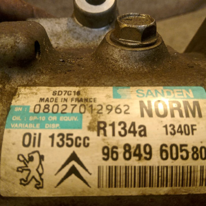 Compresseur air conditionne occasion CITROEN C4 GRAND PICASSO I Phase 1 10-2006->09-2013 2.0 HDI 138 ch 648728 5