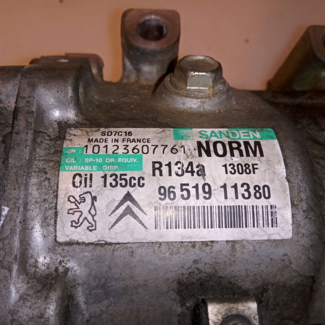 Compresseur air conditionne occasion CITROEN C4 GRAND PICASSO I Phase 1 10-2006->09-2013 2.0 HDI 138 ch 648728 5