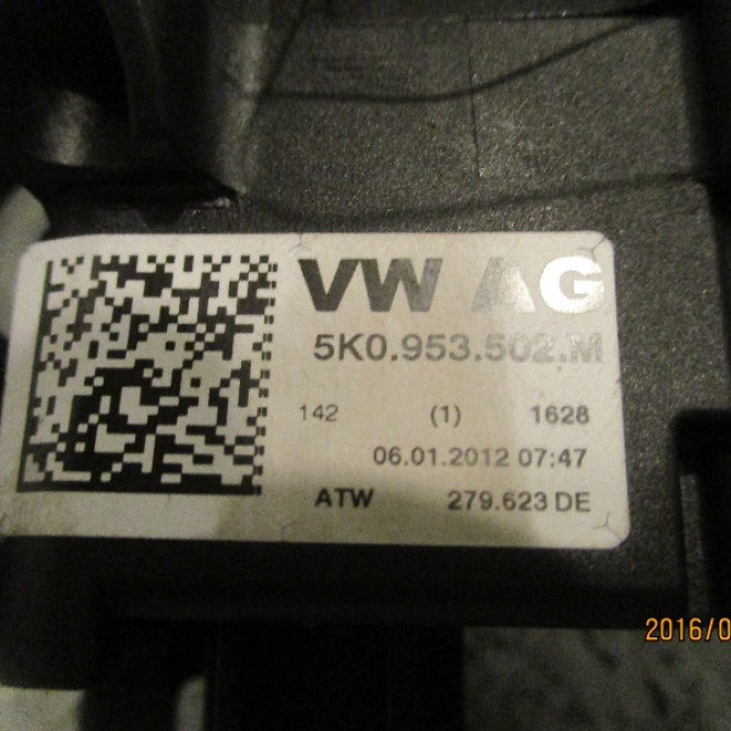 Bloc commodos occasion VOLKSWAGEN TIGUAN I TIGUAN I Phase 2 2011-04-01->2016-12-31 2.0 TDI 140ch 5K0953502N9B9 7