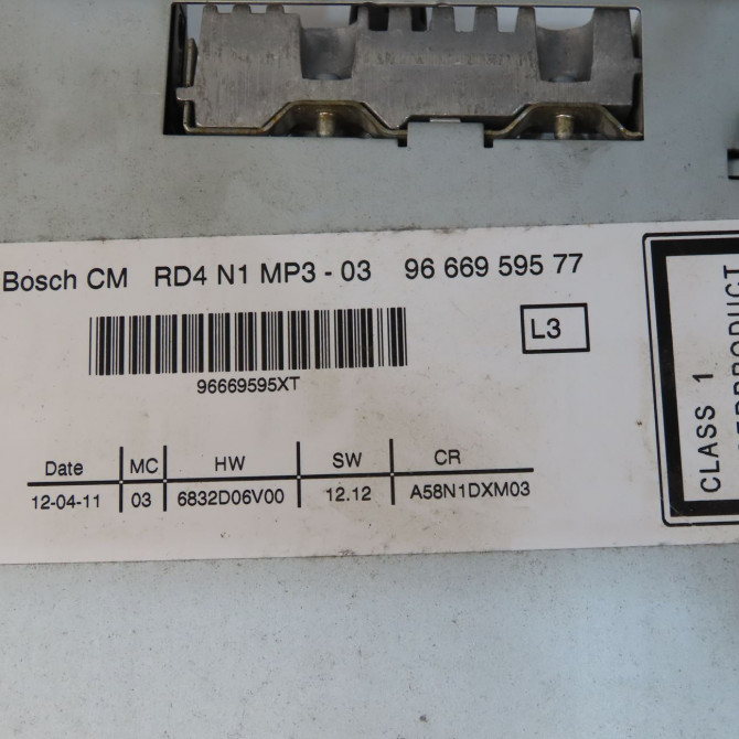 Autoradio occasion CITROEN C3 PICASSO Phase 1 02-2009->08-2012 1.6 HDi 90ch 6579NQ 4