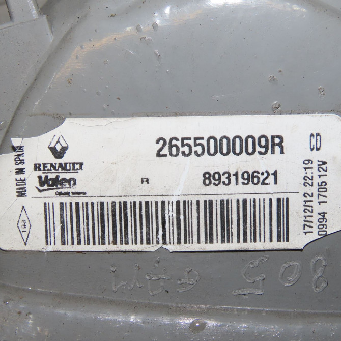 Feu arrière intérieur droit occasion RENAULT MEGANE III Phase 2 01-2012->06-2014 1.5 DCI 110ch 265500009R 4