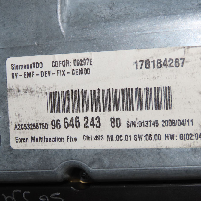 Compteur occasion CITROEN C4 PICASSO I Phase 1 01-2007->10-2013 2.0 HDi 138ch 6103W1 5