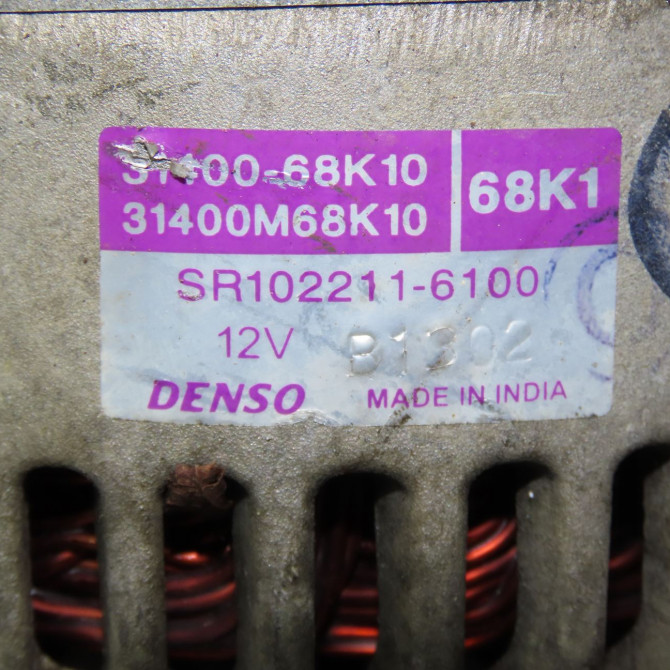 Alternateur occasion SUZUKI ALTO III Phase 1 01-2009->... 1.0i 31400M68K10000 5