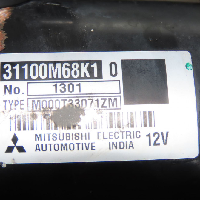 Démarreur occasion SUZUKI ALTO III Phase 1 01-2009->... 1.0i 31100M68K10000 6