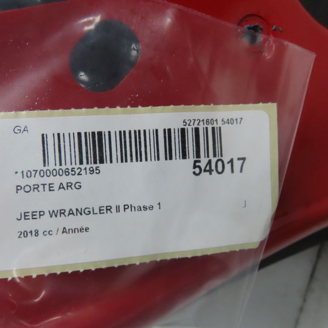 Porte arrière gauche occasion JEEP WRANGLER II Phase 1 04-2007->... K68281909AP 4