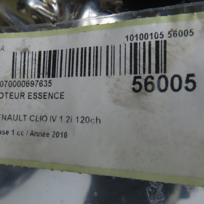 Moteur essence occasion RENAULT CLIO IV Phase 1 07-2012->... 1.2i 120ch 8201548595 7