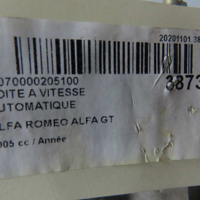 Boîte à vitesse automatique occasion ALFA ROMEO ALFA GT Phase 1 03-2004->12-2010 55187521 5