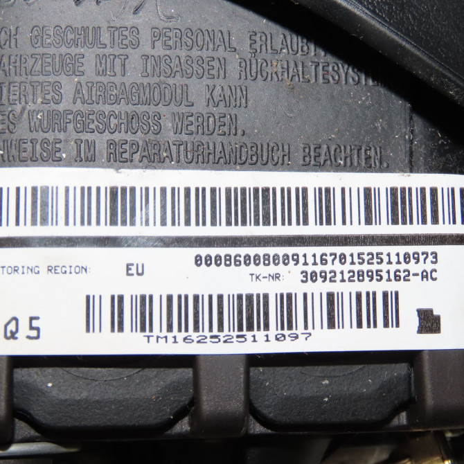 Airbag volant occasion MERCEDES CLASSE A III phase 2 06-2015->... A160 1.5 D 90ch 86008009116 4