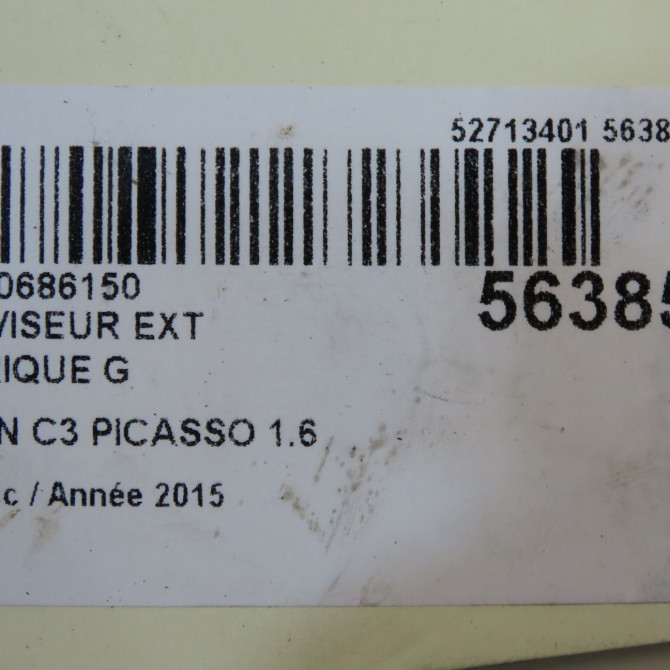 Retroviseur exterieur electrique gauche occasion CITROEN C3 PICASSO Phase 2 09-2012->... 1.6 HDI 90ch 1612067580 6